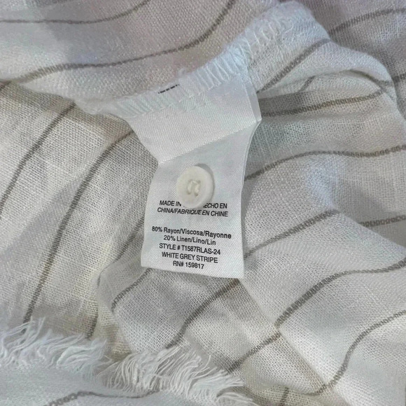 NEW with tags (NWT) Altard State Striped Cream Cotton Long Sleeve Shirt - Picture 10 of 12